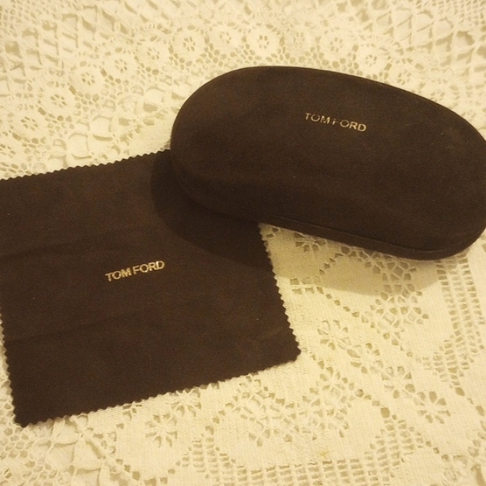 -Tom Ford Brown Eyeglass Case